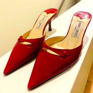 Jimmy Choo Pointed Toe Kitten Heel
